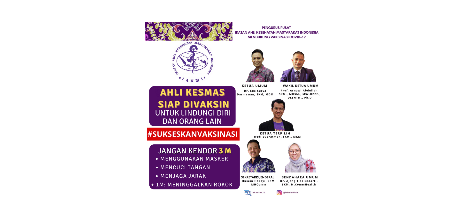 IAKMI siap Mendukung VAKSINASI COVID-19